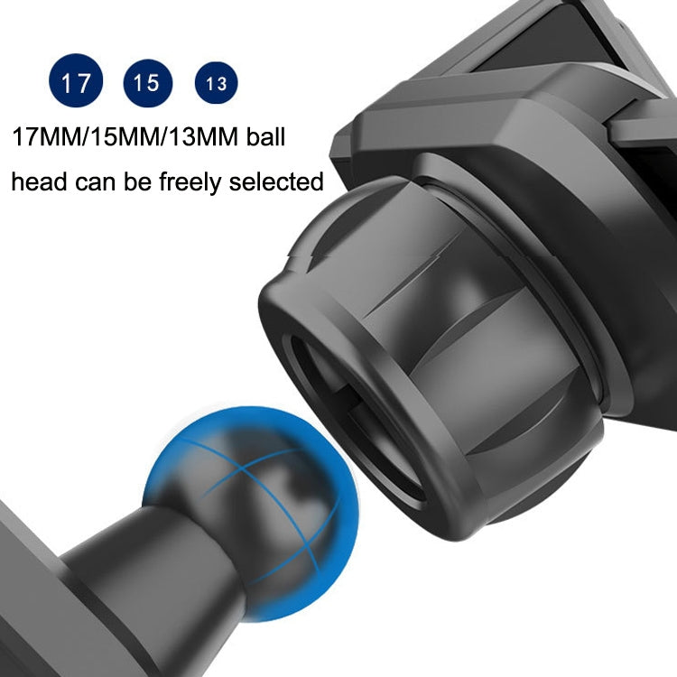 Car Extension Hook Mobile Phone Bracket Accessories Round Air Outlet Bracket, 13mm Ball Head, 15mm Ball Head, 17mm Ball Head