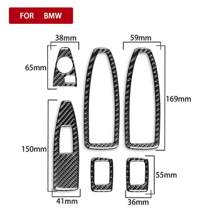 For BMW X1 F48/X2 F39 6pcs /Set Door Lift Stickers Without Small Holes, Without Holes