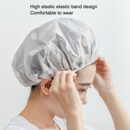 Waterproof Shower Hat Adult Women Bathing Hair Cover Anti-fume Hair Cover, 1 PCS Blue, 1 PCS Grey, 1 PCS Pink, 1 PCS Apricot