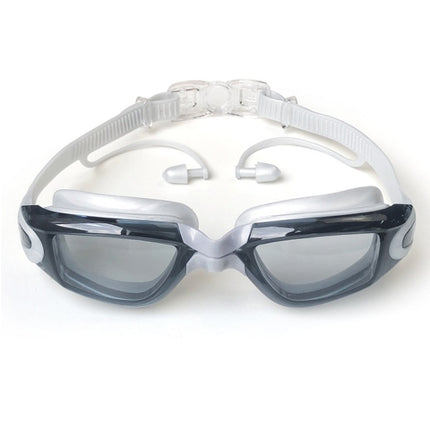 HAIZID HD Anti-fog Waterproof Myopia Swimming Goggles, Optical Black, Optical Blue, Optical Pink, Optical Gray, Plating Black, Plating Gray, Plating Blue, Plating Pink, Myopia 150 Degrees, Myopia 200 Degrees, Myopia 250 Degrees, Myopia 300 Degrees     ...