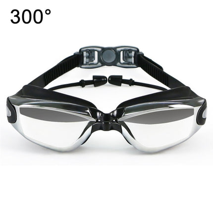 HAIZID HD Anti-fog Waterproof Myopia Swimming Goggles, Optical Black, Optical Blue, Optical Pink, Optical Gray, Plating Black, Plating Gray, Plating Blue, Plating Pink, Myopia 150 Degrees, Myopia 200 Degrees, Myopia 250 Degrees, Myopia 300 Degrees     ...
