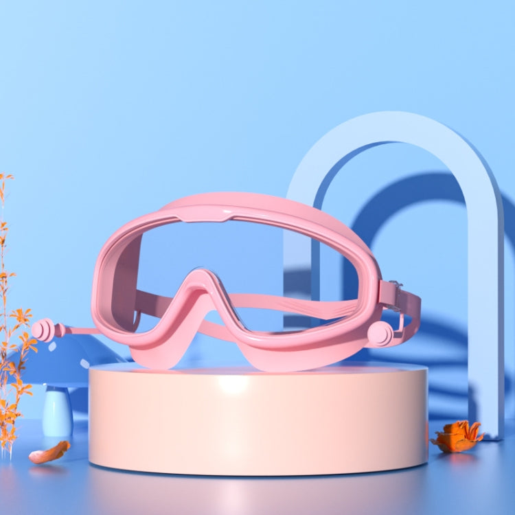 Large Frame Waterproof and Anti-fog HD Transparent Children Swimming Goggles, HD Transparent Swimming Goggles(White), HD Transparent Swimming Goggles(Pink), HD Transparent Swimming Goggles(Blue Yellow), HD Transparent Swimming Goggles(Blue White)������...