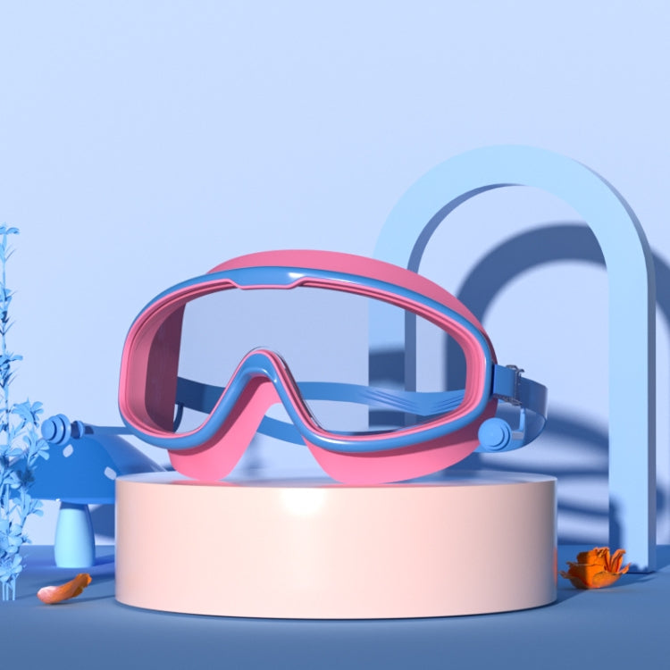 Large Frame Waterproof and Anti-fog HD Transparent Children Swimming Goggles, HD Transparent Swimming Goggles(White), HD Transparent Swimming Goggles(Pink), HD Transparent Swimming Goggles(Blue Yellow), HD Transparent Swimming Goggles(Blue White)������...