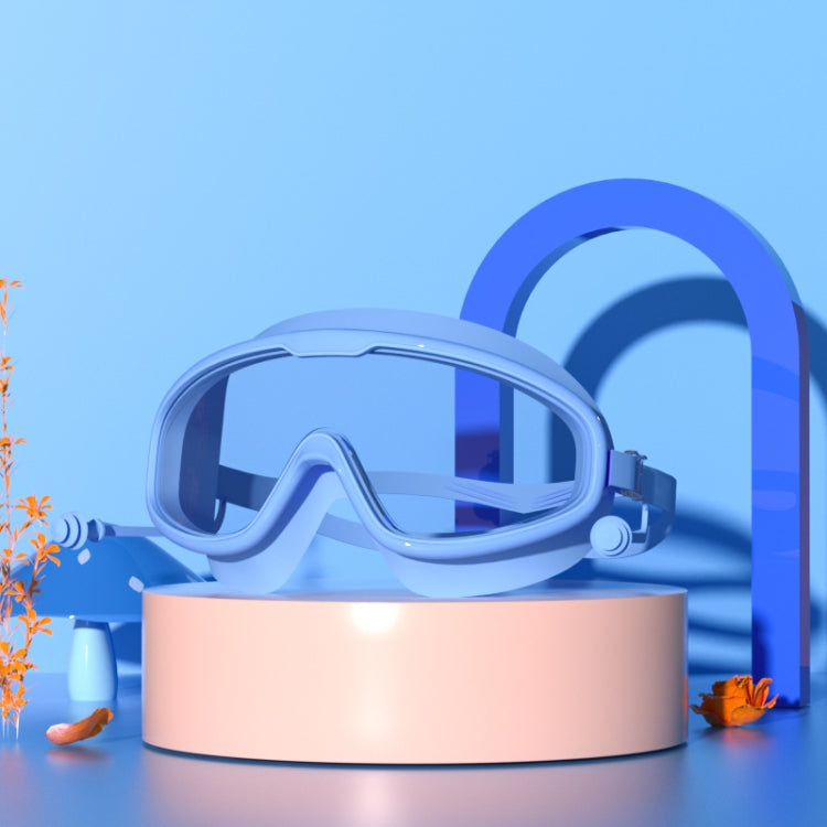 Large Frame Waterproof and Anti-fog HD Transparent Children Swimming Goggles, HD Transparent Swimming Goggles(White), HD Transparent Swimming Goggles(Pink), HD Transparent Swimming Goggles(Blue Yellow), HD Transparent Swimming Goggles(Blue White)������...