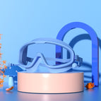 HD Transparent Swimming Goggles(Gray Blue) / Gray Blue