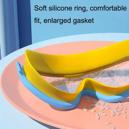 Large Frame Waterproof and Anti-fog HD Transparent Children Swimming Goggles, HD Transparent Swimming Goggles(White), HD Transparent Swimming Goggles(Pink), HD Transparent Swimming Goggles(Blue Yellow), HD Transparent Swimming Goggles(Blue White)������...