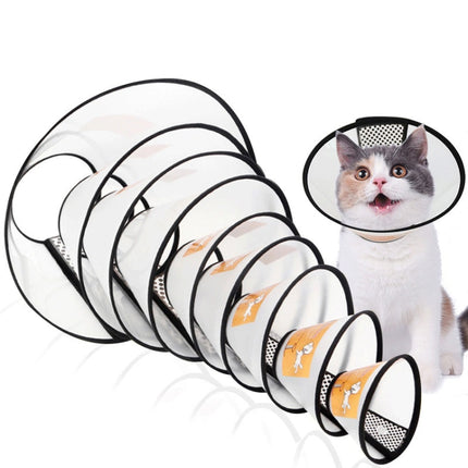 Kopfbedeckung für Haustiere, Anti-Biss-Halsband für Katzen und Hunde nach kosmetischen Eingriffen und Operationen, Größe: Nr. 7/8 cm, Nr. 6, Nr. 5, Nr. 4, Nr. 3