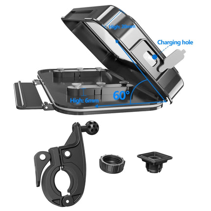 Bicycle Waterproof Bag Motorcycle Transparent Flip Phone Holder, Transparent Flip Bicycle Holder