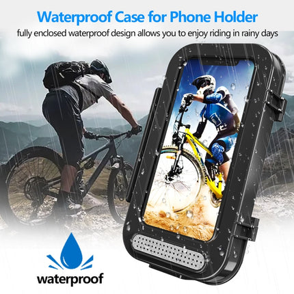 Bicycle Waterproof Bag Motorcycle Transparent Flip Phone Holder, Transparent Flip Bicycle Holder