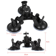 Car General Purpose Vehicle Bracket Suction Cup Fixed Glass Video Shooting Base, Suction Cup+PTZ, Suction Cup+PTZ+Gopro Screw, Suction Cup+PTZ+Phone Clip