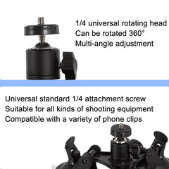 Car General Purpose Vehicle Bracket Suction Cup Fixed Glass Video Shooting Base, Suction Cup+PTZ, Suction Cup+PTZ+Gopro Screw, Suction Cup+PTZ+Phone Clip