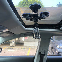 Car General Purpose Vehicle Bracket Suction Cup Fixed Glass Video Shooting Base, Suction Cup+PTZ, Suction Cup+PTZ+Gopro Screw, Suction Cup+PTZ+Phone Clip