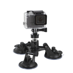 Car General Purpose Vehicle Bracket Suction Cup Fixed Glass Video Shooting Base, Suction Cup+PTZ, Suction Cup+PTZ+Gopro Screw, Suction Cup+PTZ+Phone Clip