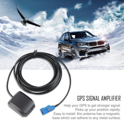 2PCS Car DVD Navigation GPS Satellite Antenna Amplifier FAKRA-C Interface, Plastic Base