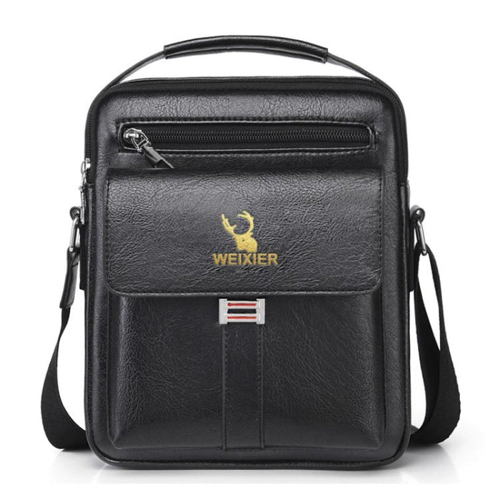 WEIXIER D245 Men Business Bag Large Capacity Shoulder Backpack, D245 Black, D245 Light Brown, D245 Dark Brown