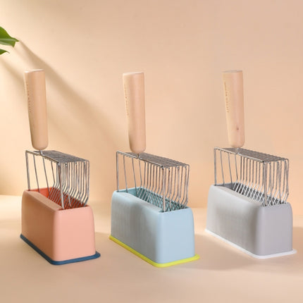 Metal Wooden Handle Cat Litter Remove Pet Cleaning Tool, Specification, Cat Litter Shovel, Base (Random  Color Delivery)