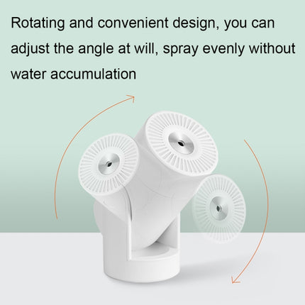 L09 USB Plug-in Rotating Colorful Night Light Humidifier, White, Pink, Black