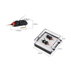 LEO 28134 Bionic Bee Fly Hook Flying Fishing Hook Buoyant Bait Fishing Gear, LEO 28134