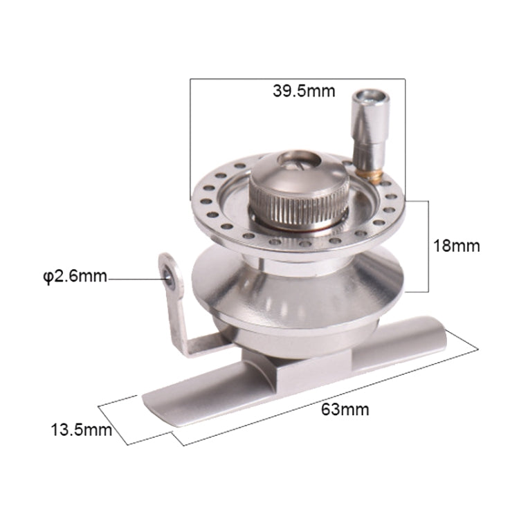 LEO 27758 Side Foot Front Reel With Guide Ring Ice Fishing Reel, Specification:, BLT-40 Right Hand, BLT-50 Right Hand, BLT-60 Right Hand