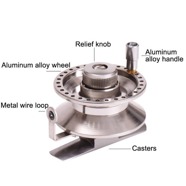 LEO 27758 Side Foot Front Reel With Guide Ring Ice Fishing Reel, Specification:, BLT-40 Right Hand, BLT-50 Right Hand, BLT-60 Right Hand