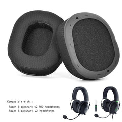 2 almohadillas de esponja para los oídos para Razer BlackShark V2/V2 Pro, estilo: 19B32, Ice Sense, Football Net