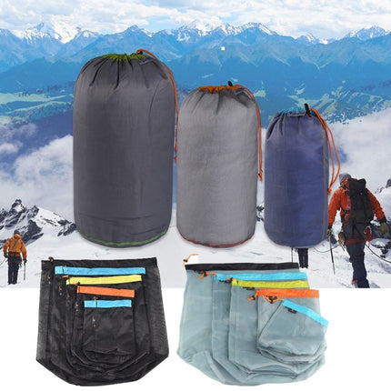 LUCKSTONE WSD2005020 Lightweight Mesh Organizing Storage Bag, Size:, S (Gray Blue), M (Gray Orange), L (Gray Green), XL (Gray Blue), XXL (Gray Black), S (Black Blue), M (Black Orange), L (Black Green), XL (Black Blue), XXL (Black Black)                ...