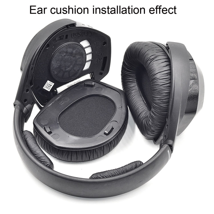 2 PCS Earpad for Sennheiser HDR RS165 RS175 RS185 RS195,Style:, Frog Leather Earmuff, Velvet Cloth Earmuff, Protein Leather Earmuff, Lambskin Earmuff, Football Net Earmuff