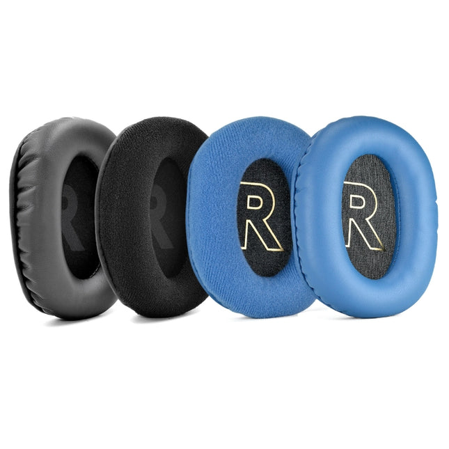 1 par de almohadillas de espuma viscoelástica para auriculares Logitech G Pro/G Pro X, 1 par de piel de proteína negra, 1 par de tela de terciopelo negra, 1 par de piel de proteína azul, 1 par de tela de terciopelo azul