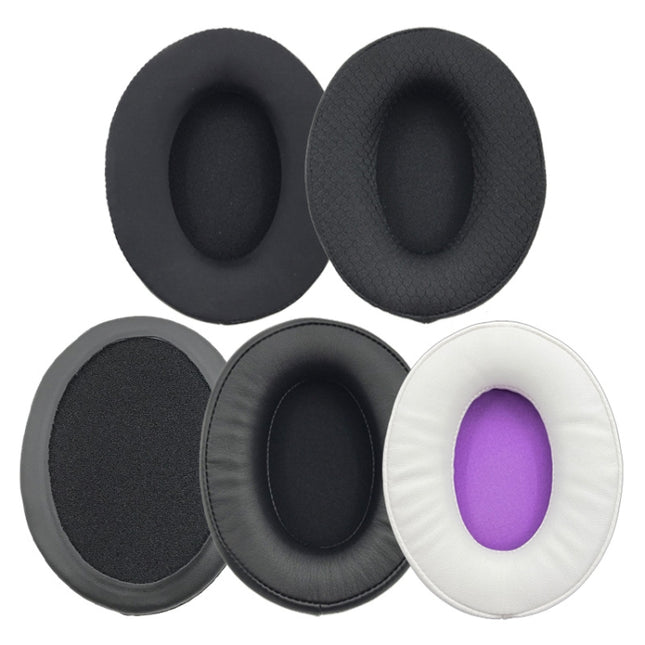 2 protectores auditivos de espuma para auriculares Kingston HyperX Cloud Mix/Flight/Alpha, color: diseño de fútbol, ​​negro, blanco, diseño de fútbol, ​​gel, piel de cordero