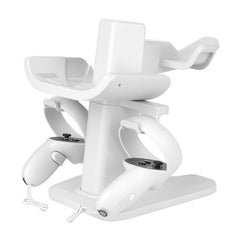 VR Stand Headset Display And Controller Holder Mount For Meta Quest 2, For Oculus Quest 2 White