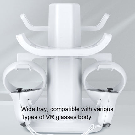 VR Stand Headset Display And Controller Holder Mount For Meta Quest 2, For Oculus Quest 2 White