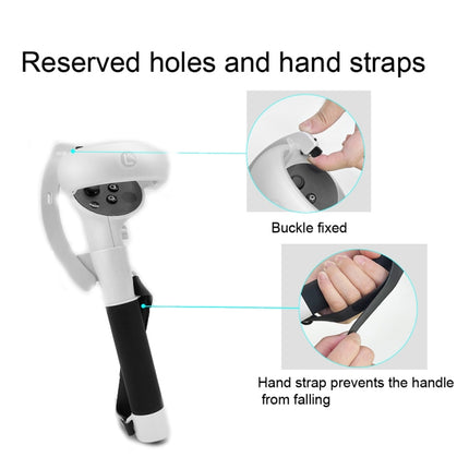 VR Controllers Long Stick Handle for Meta Quest 2 Playing Beat Saber Games, for Oculus Quest 2