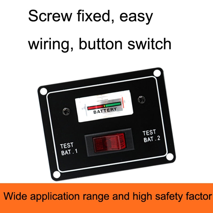 Marine Dual Battery Tester Pointer Voltmeter