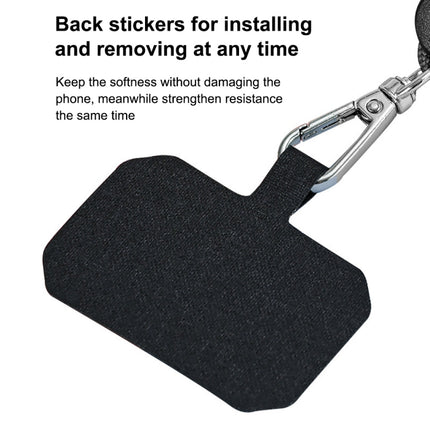 2 PCS Phone Lanyard Adjustable Detachable Neck Cord with Card, Black, Red, Yellow, Sky Blue, Wine Red, Light Gray, Dark Gray, Dark Blue, White