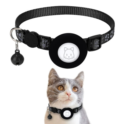 Collar reflectante para gatos con cascabel para rastreador Airtag, azul, morado, negro, rosa, naranja, verde claro, rojo rosa, verde, amarillo