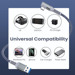 USB3.2 Gen1 VR Link Streamline For Oculus Quest 2, A-C  Aluminum Shell 5M, A-C  Aluminum Shell 6M, A-C  Aluminum Shell 7M, C-C  Aluminum Shell 5M Black, A-C  Aluminum Shell 3M Braided Wire, A-C  Aluminum Shell 5M Braided Wire