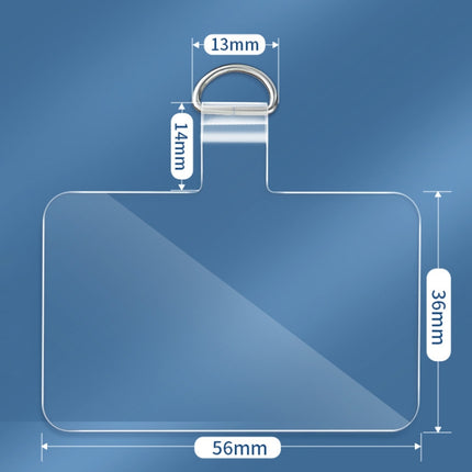 Universal Phone Lanyard Gasket Back Stick TPU Connecting Piece, Smile, Colored Smiley Face, Happy, Rainbow, Deer, Adorable Tiger