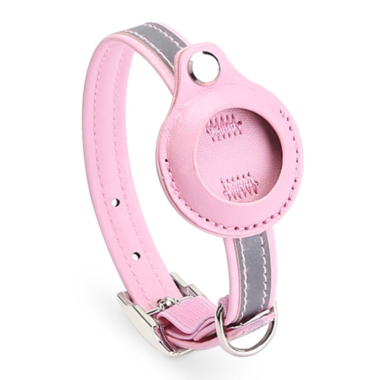 For Airtag Tracker Protective Cover Pet PU Collar, XS, S, M