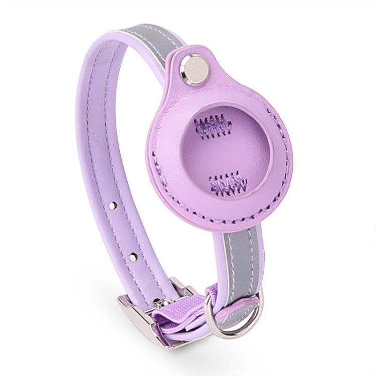 For Airtag Tracker Protective Cover Pet PU Collar, XS, S, M