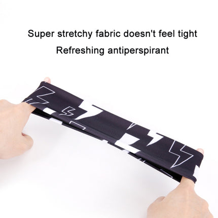 Sports Sweatband Fitness Antiperspirant Headband, Lightning Black, Classic Black, Temperament Gray, Dark Gray, Striped Gray