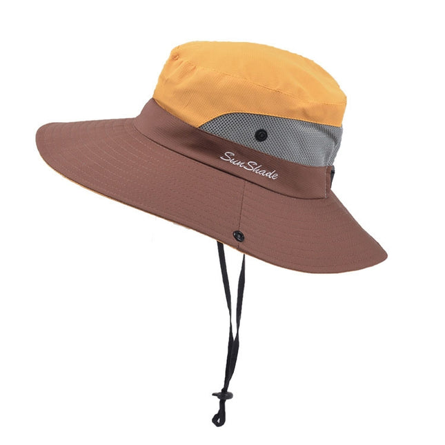 9002 Summer Women Outdoor Sun Hats Fisherman Hat With Ponytail Hole, Two-color Adult Yellow, Two-color Adult Blue, Two-color Adult Purple, Two-color Children Orange, Two-color Children Watermelon Blue, Two-color Children Pink                           ...