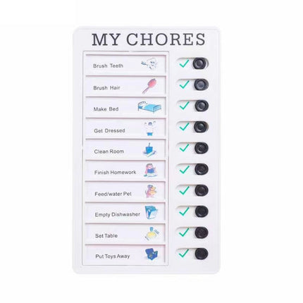 Wall Hanging Checklist Memo Boards Adjustable Checklist Board,Style: Blank Paper Card, My Chores, Without Logo, Blank Paper Card