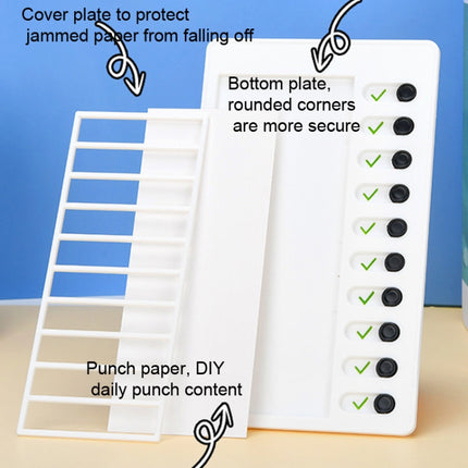 Wall Hanging Checklist Memo Boards Adjustable Checklist Board,Style: Blank Paper Card, My Chores, Without Logo, Blank Paper Card