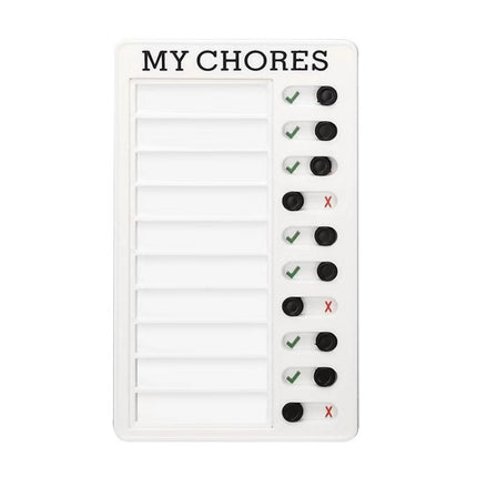 Wall Hanging Checklist Memo Boards Adjustable Checklist Board,Style: Blank Paper Card, My Chores, Without Logo, Blank Paper Card
