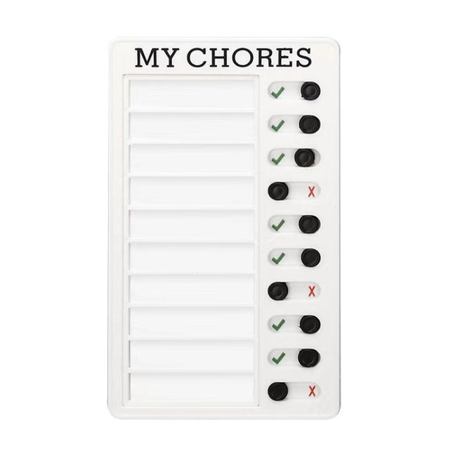 Wall Hanging Checklist Memo Boards Adjustable Checklist Board,Style: Blank Paper Card, My Chores, Without Logo, Blank Paper Card