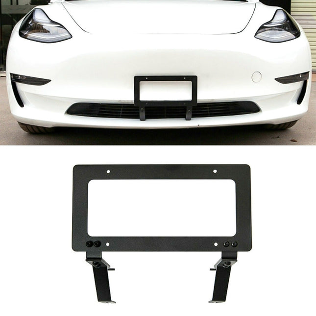 Punch-free Front License Plate Holder American License Plate Bracket, For Tesla Model 3, For Tesla Model Y