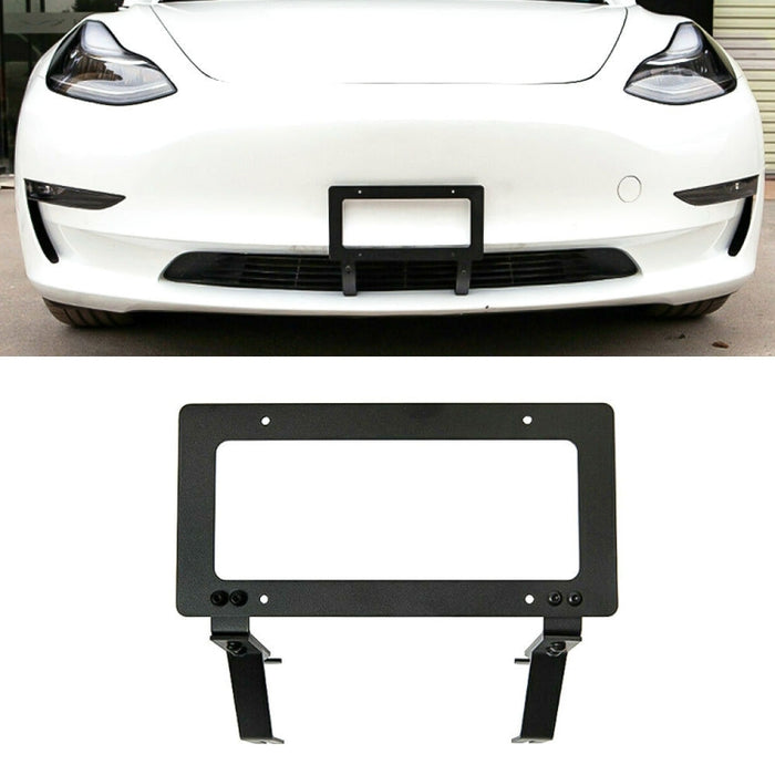 Punch-free Front License Plate Holder American License Plate Bracket, For Tesla Model 3, For Tesla Model Y