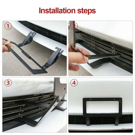 Punch-free Front License Plate Holder American License Plate Bracket, For Tesla Model 3, For Tesla Model Y