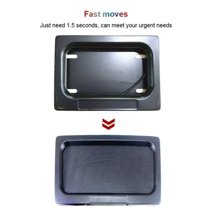 US Motorcycle License Plate Cover Frame Roller Blind License Plate Bracket