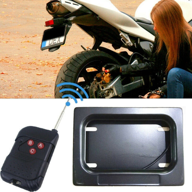 US Motorcycle License Plate Cover Frame Roller Blind License Plate Bracket, Roller Blind License Plate Bracket